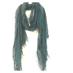 Dark blue-green scarf